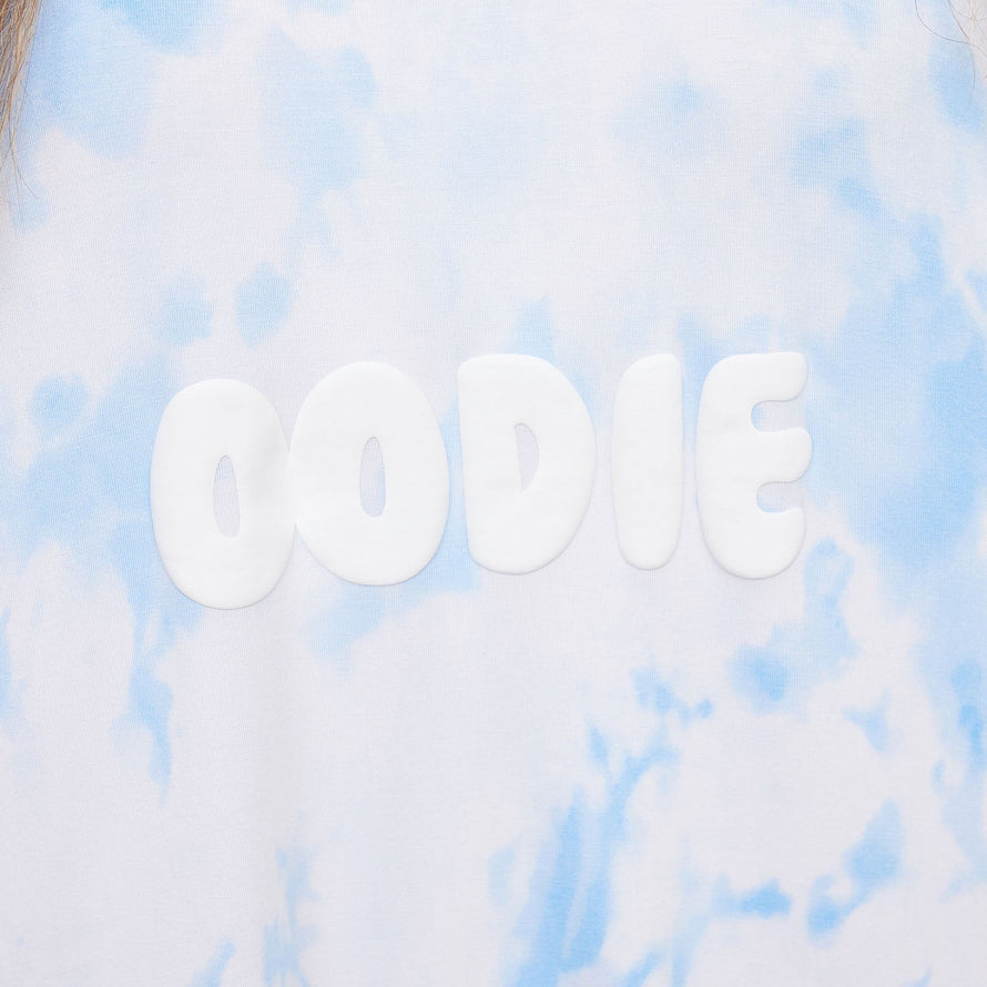 Blue Tie-Dye Oodie Sleep Tee