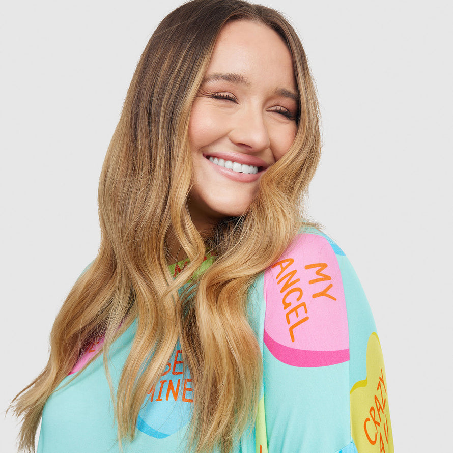 Love Heart Candies Oodie Sleep Tee