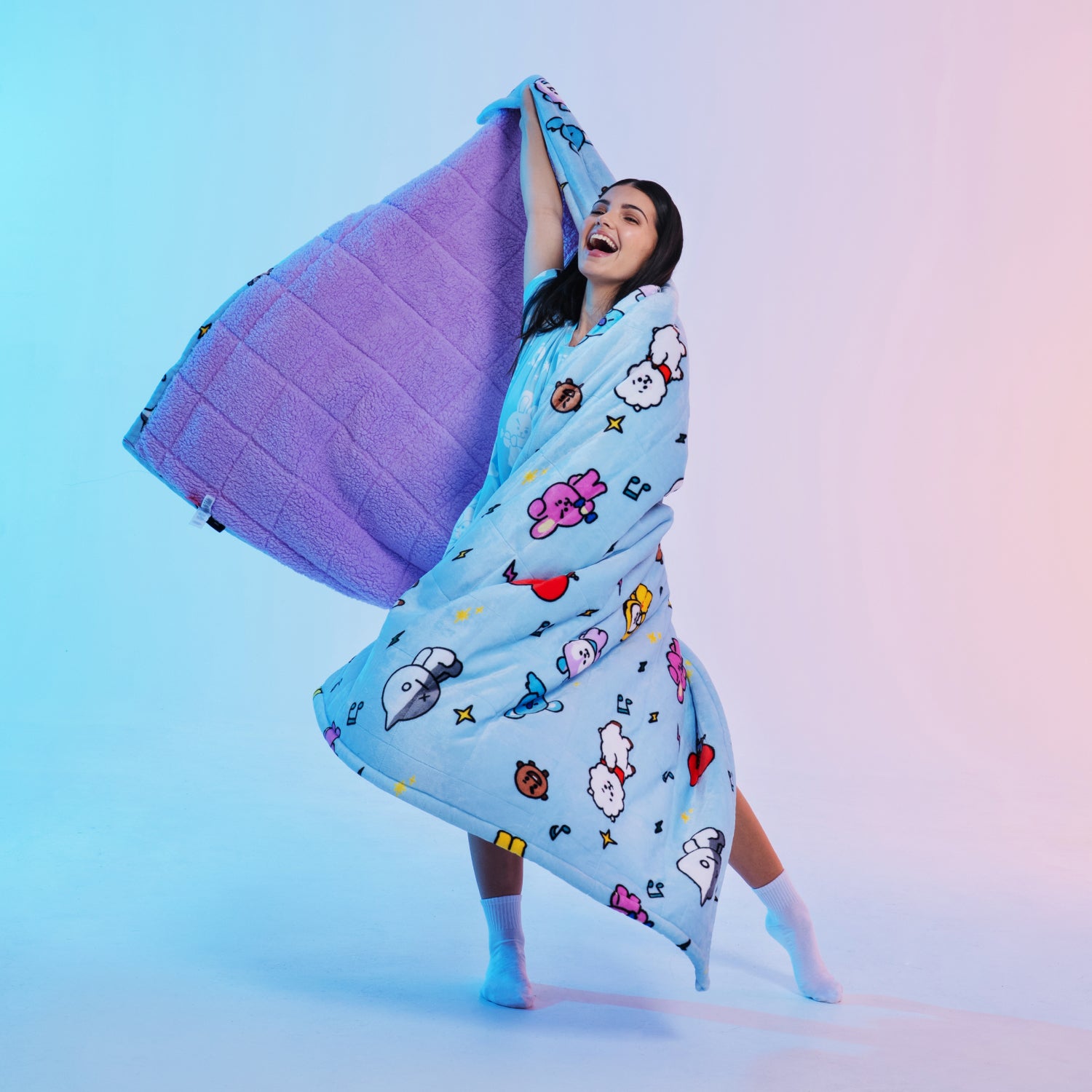 BT21 Group Sherpa Blanket Licensed – The Oodie Canada