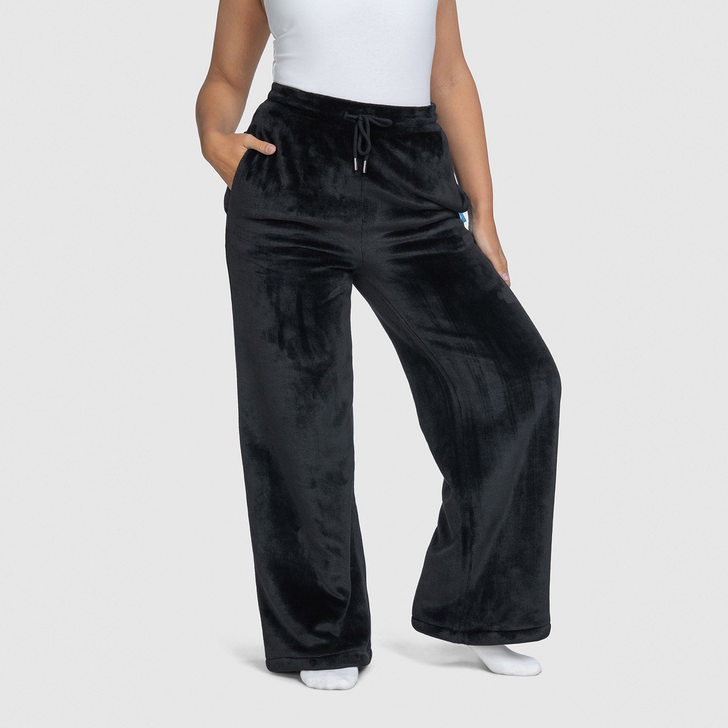 Black Sherpa Wide Leg Pant – The Oodie Canada