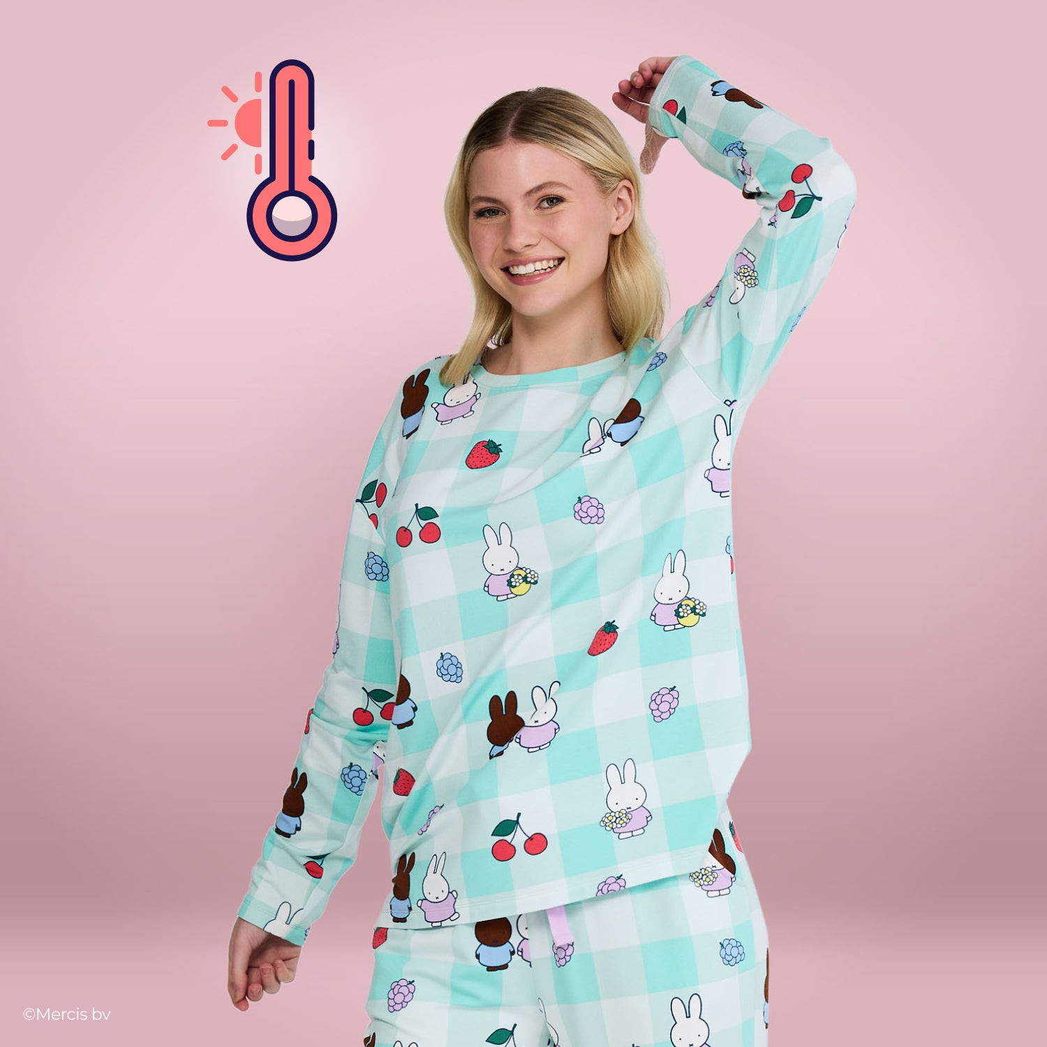 Miffy Fruit Warming Long Sleeve Pyjama Top Licensed – The Oodie Canada