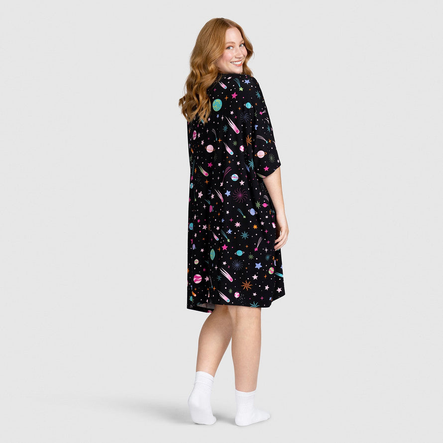 Space Black Oodie Sleep Tee