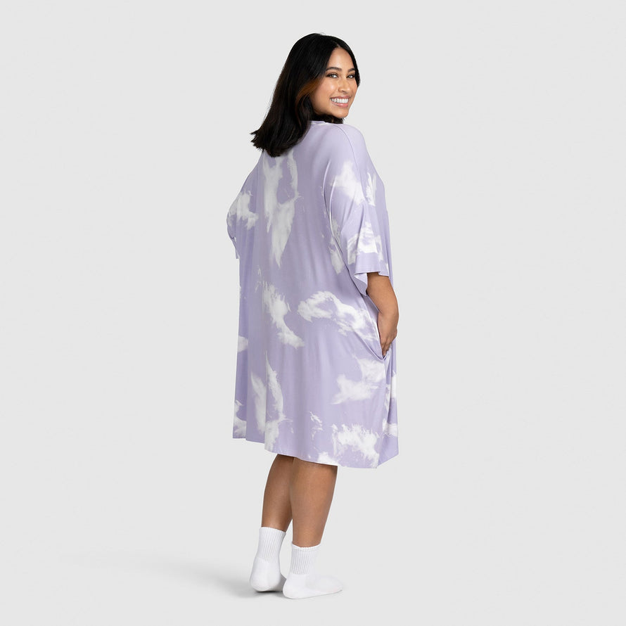 Purple Tie-Dye Oodie Sleep Tee