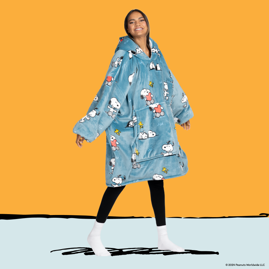 Snoopy hooded blanket discount