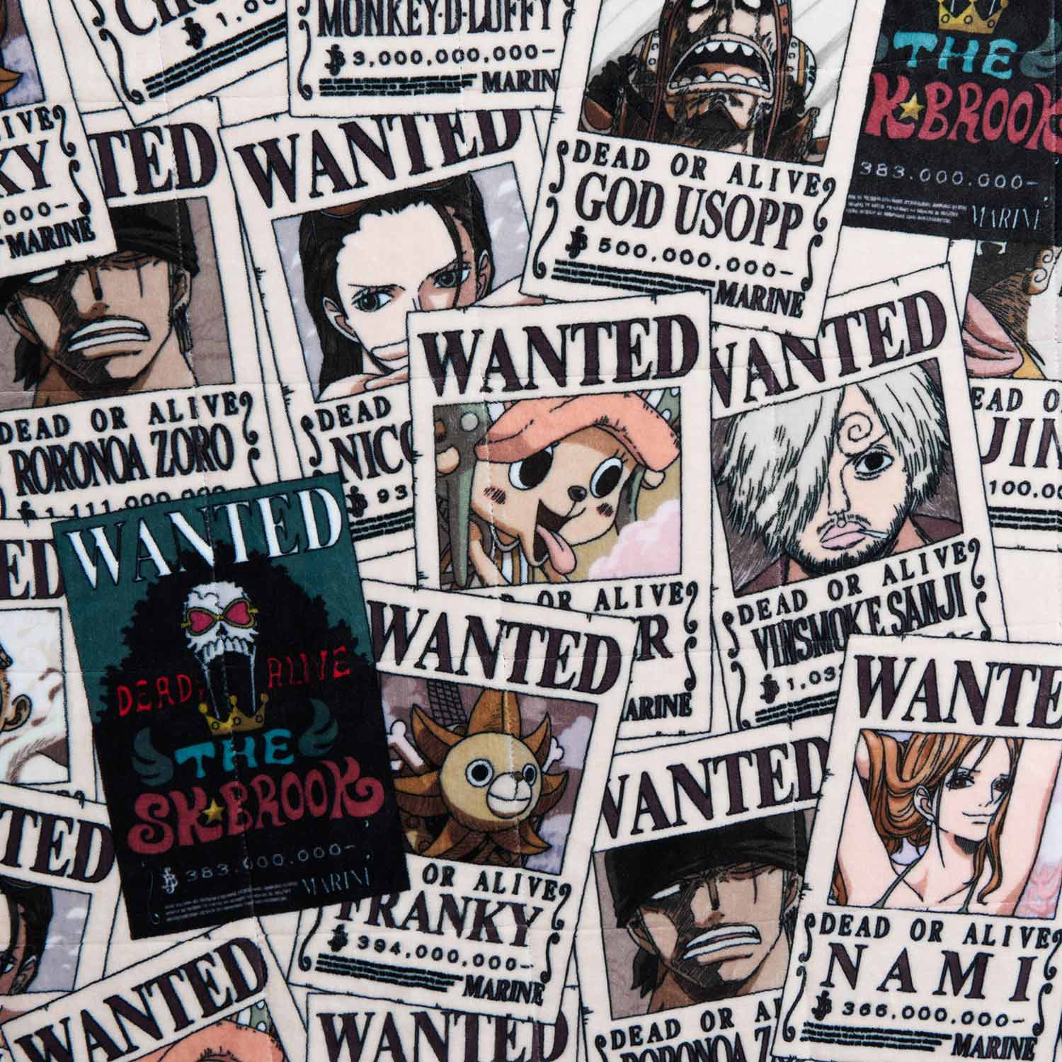 ONE PIECE Wanted Poster Sherpa Blanket Licensed – The Oodie Canada
