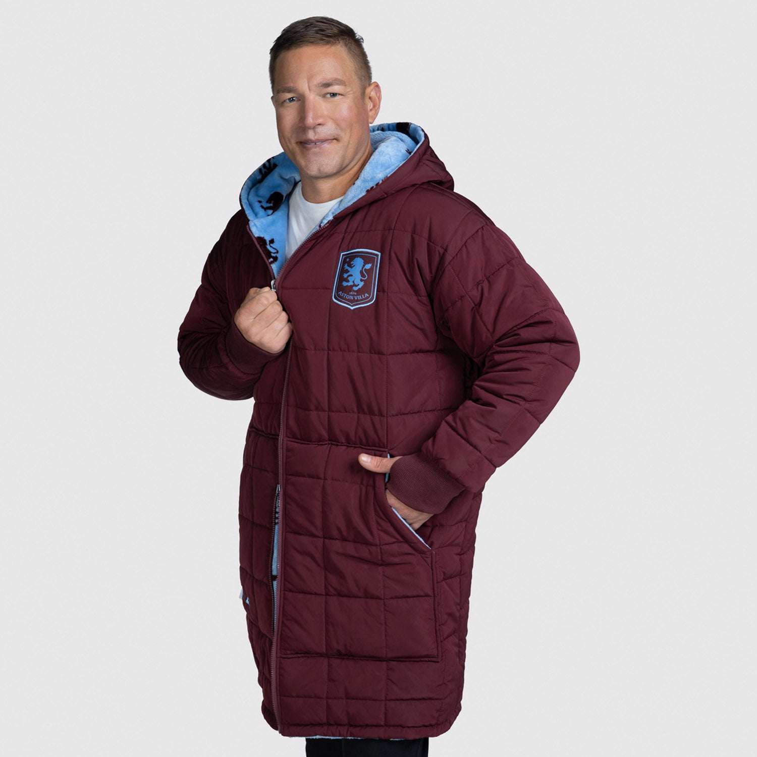 み*う様 Aston Villa  ジャケット ネイビー Aston Villa Zip Through Outdoor Jacket Licensed – The Oodie Canada