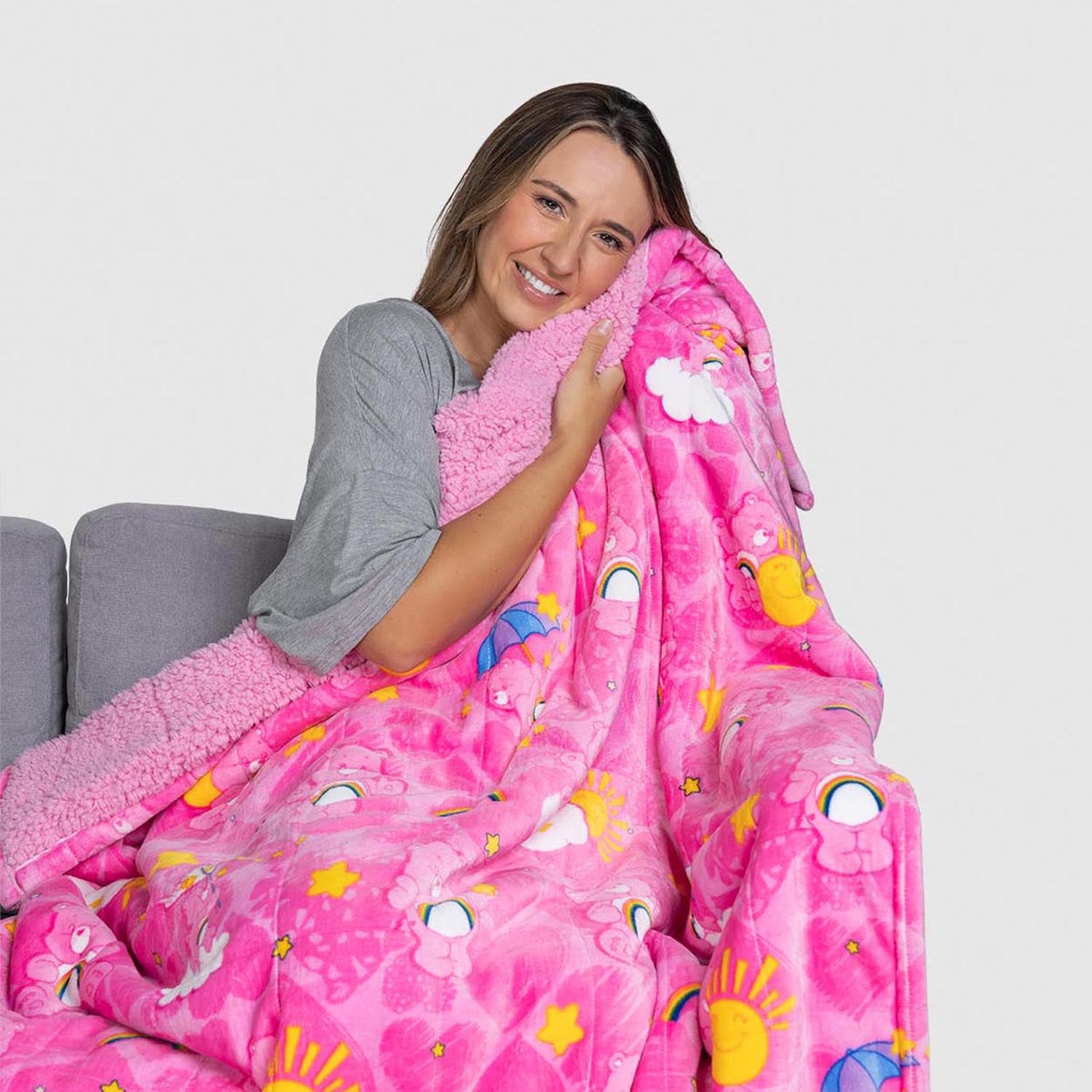 Care Bears™ Sherpa Blanket Licensed – The Oodie Canada
