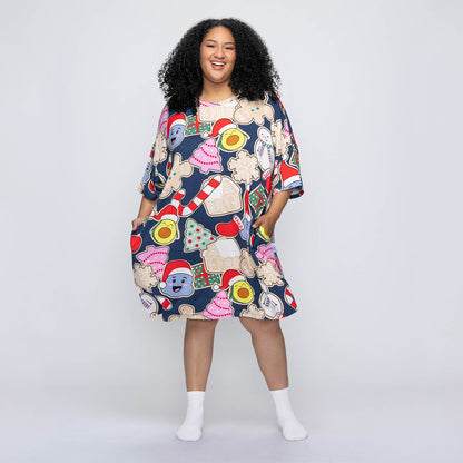 size: Aisha is 5’3” wearing a size OSFM