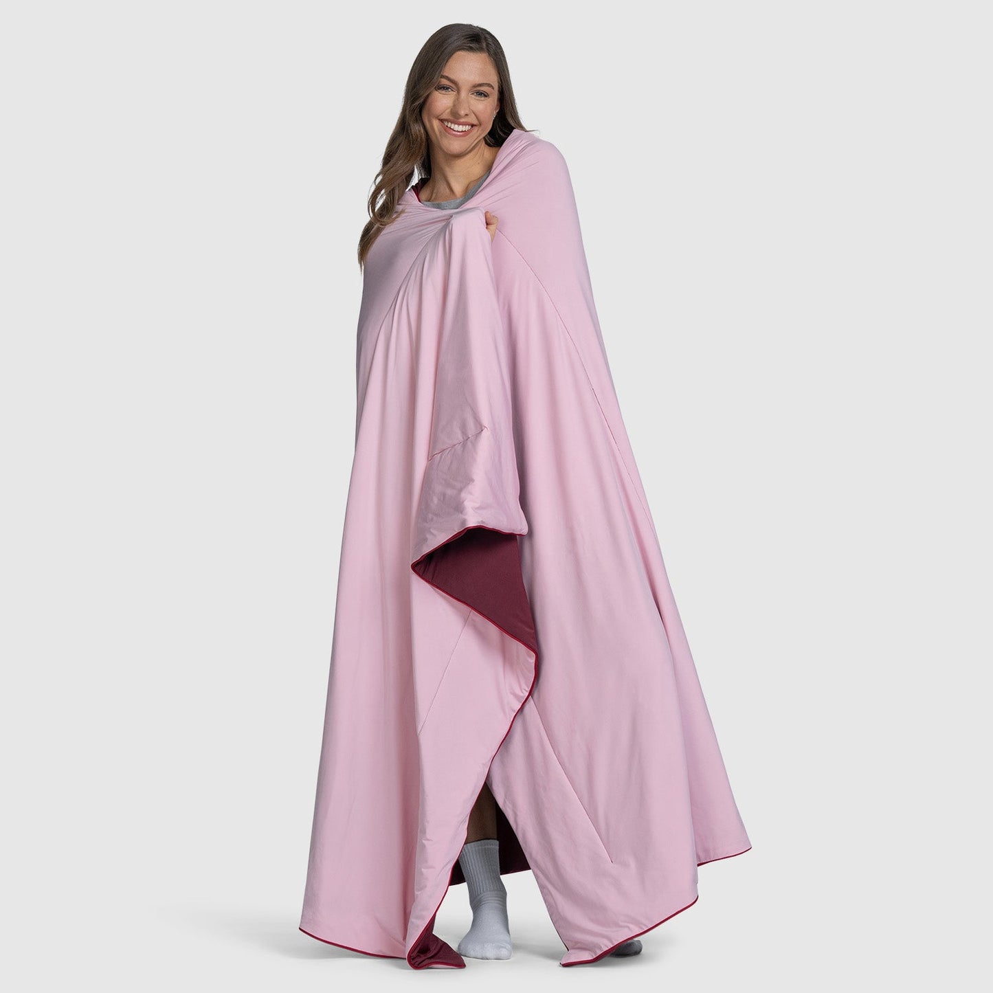 Pink/Burgundy Colour Block
