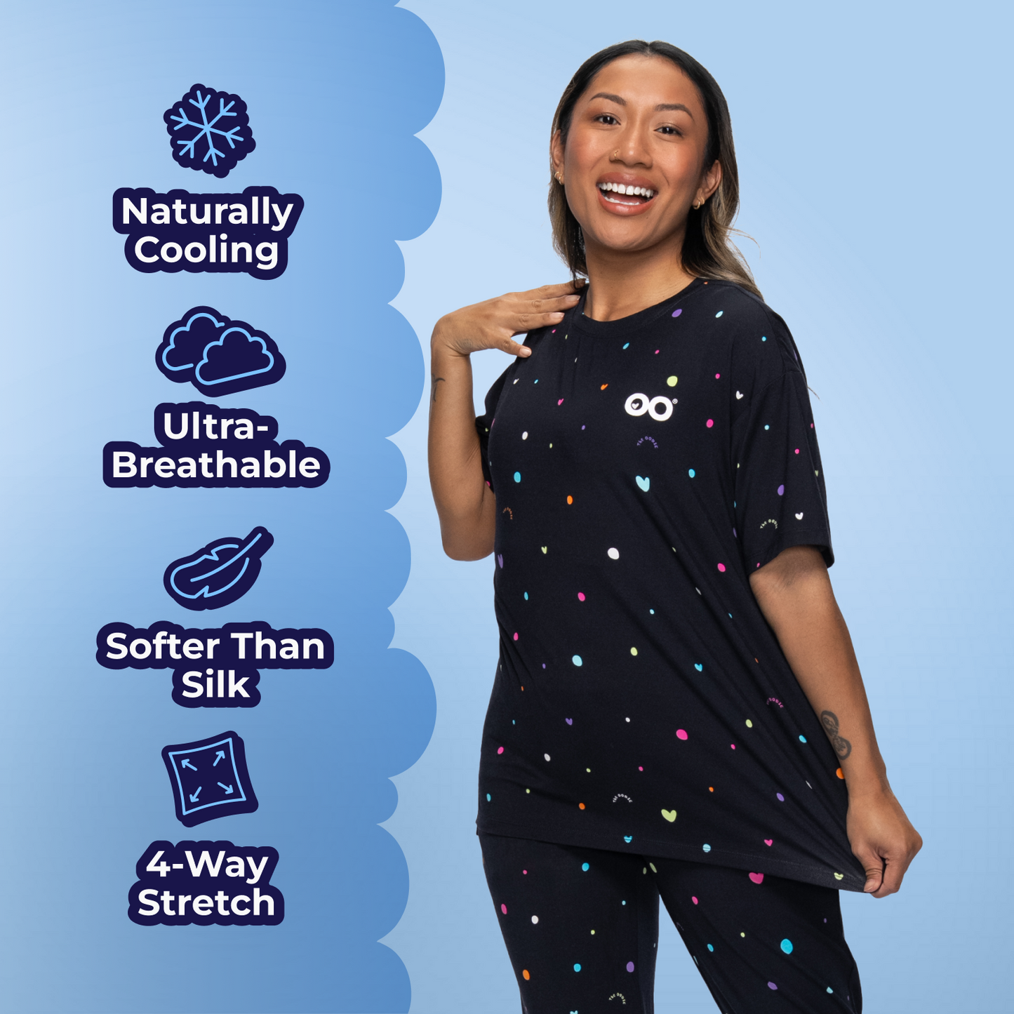 size: Sonya is 5’3” wearing a size S/M