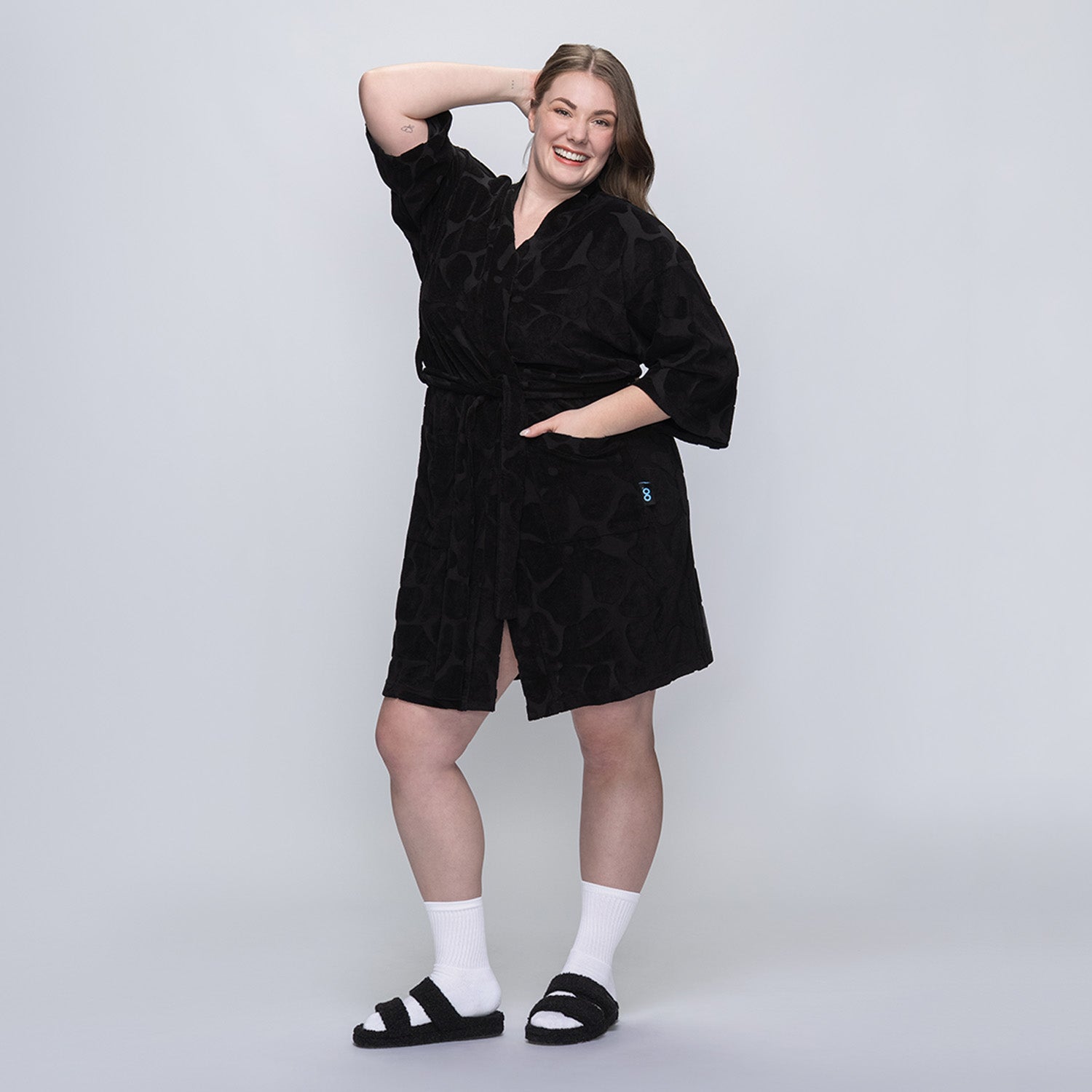 size: Tayla is 5’7” wearing a size  L/XL