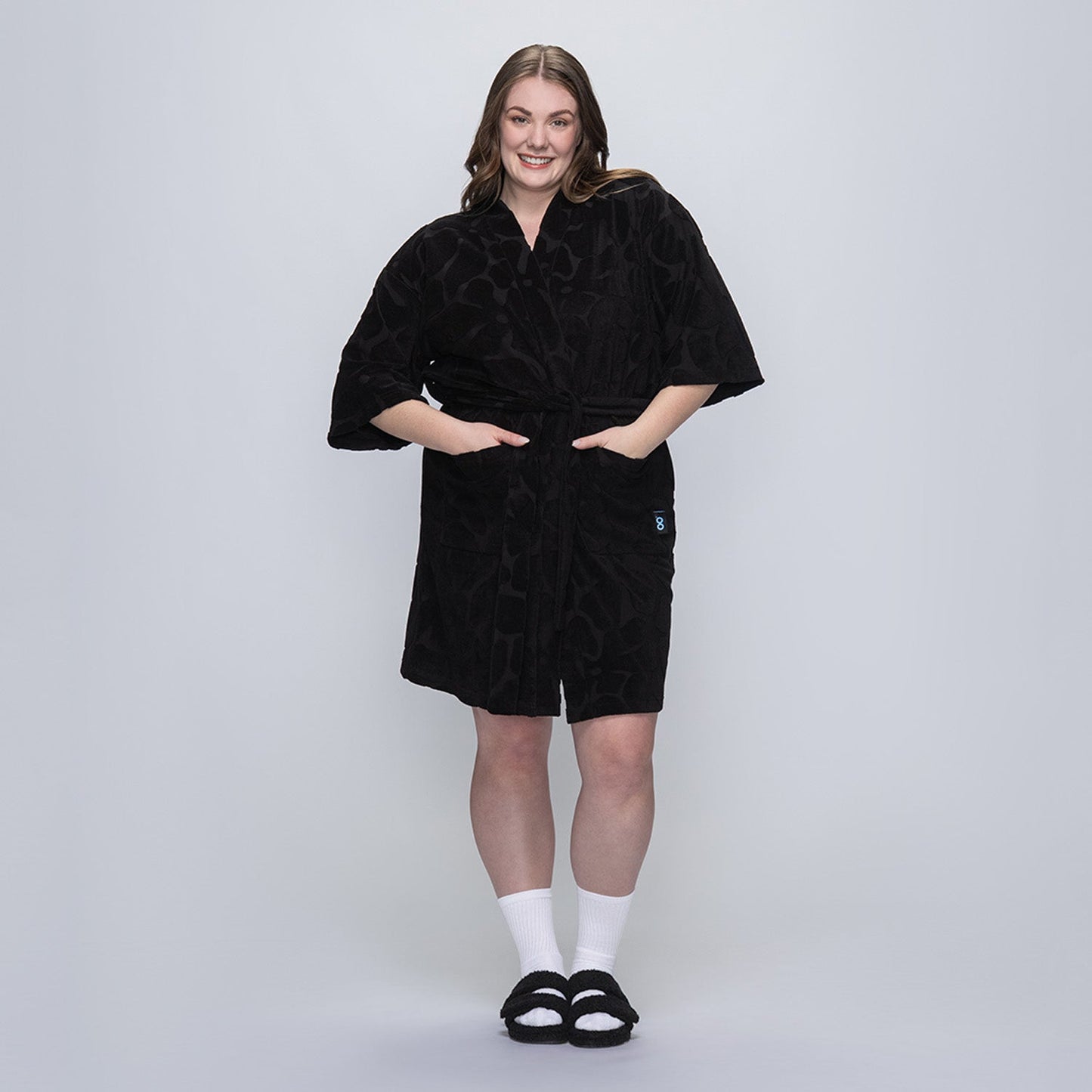 size: Tayla is 5’7” wearing a size  L/XL