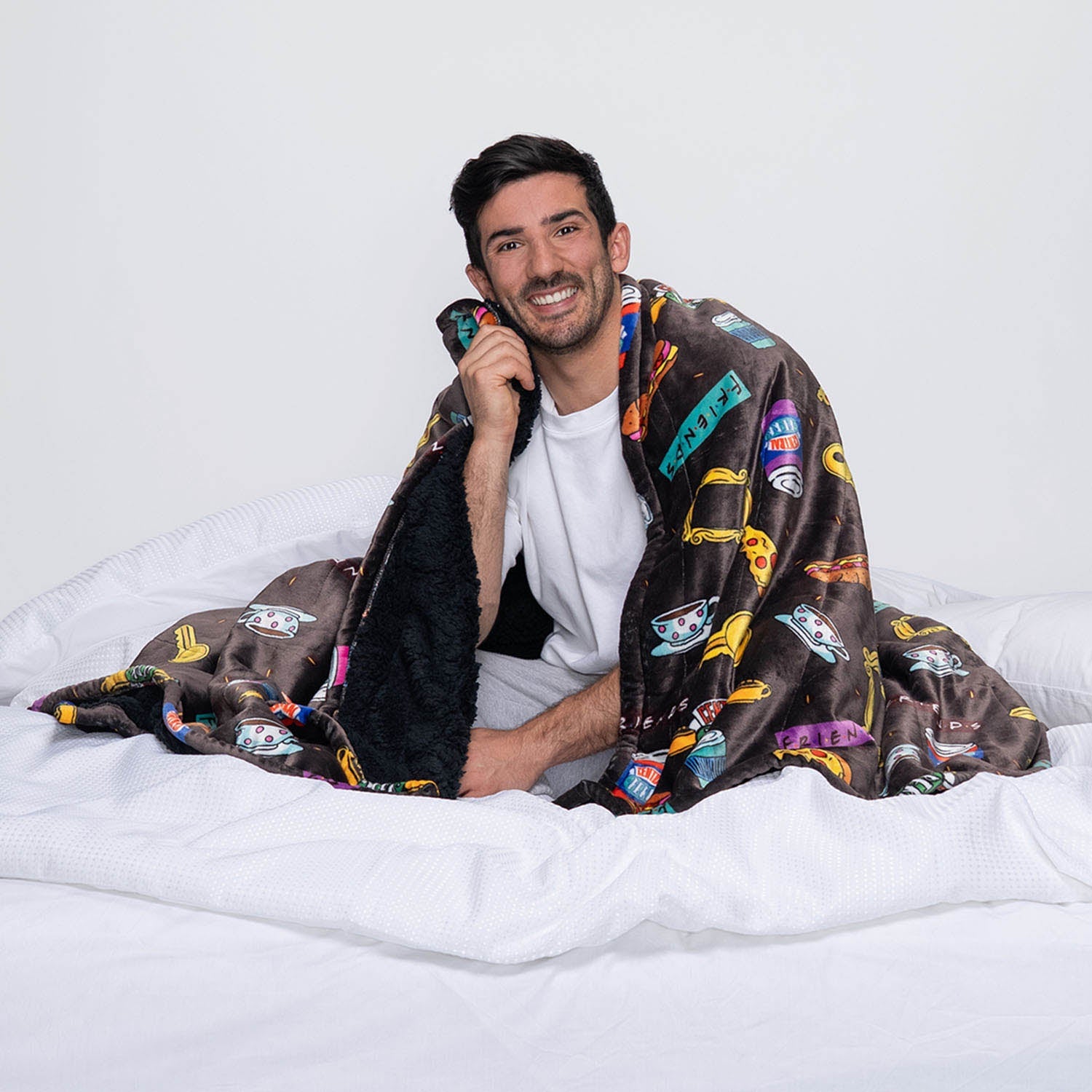 布団・毛布 everyone happy coincidence blanket Friends Icon Sherpa Blanket Licensed – The Oodie Canada