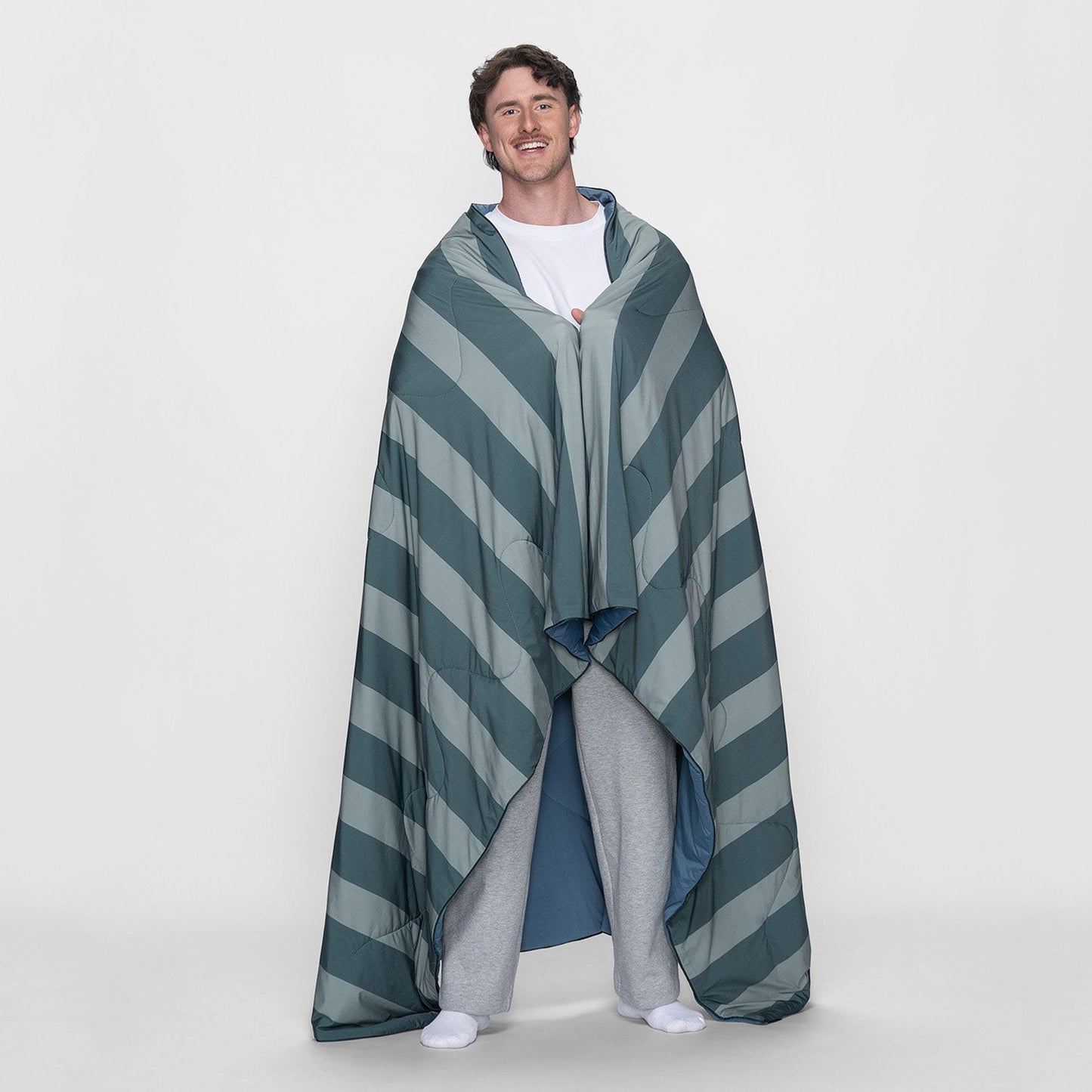 Green/Navy Stripe