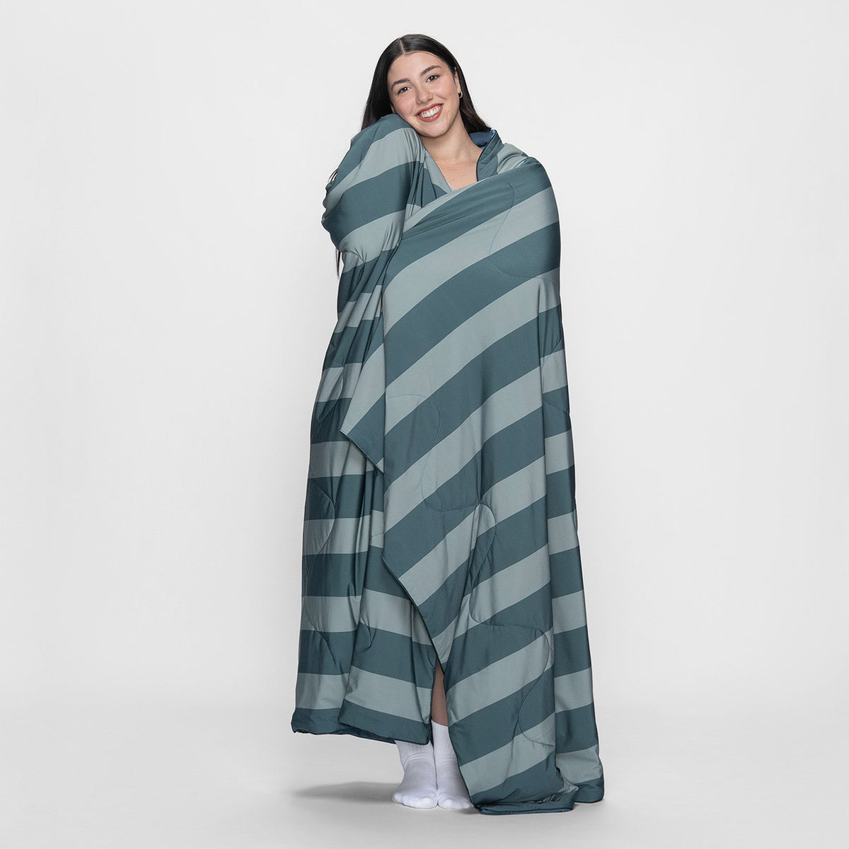 Green/Navy Stripe