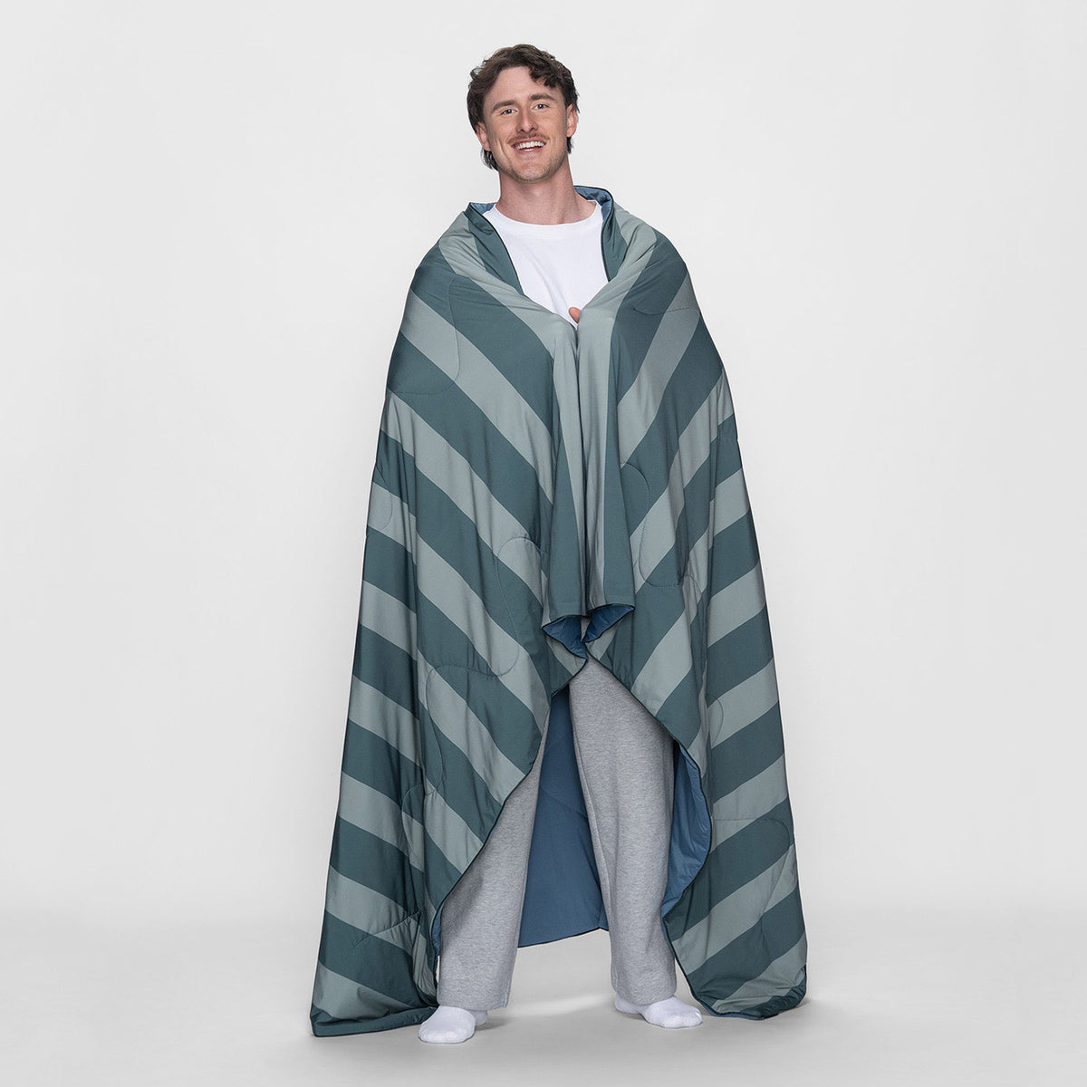 Green/Navy Stripe