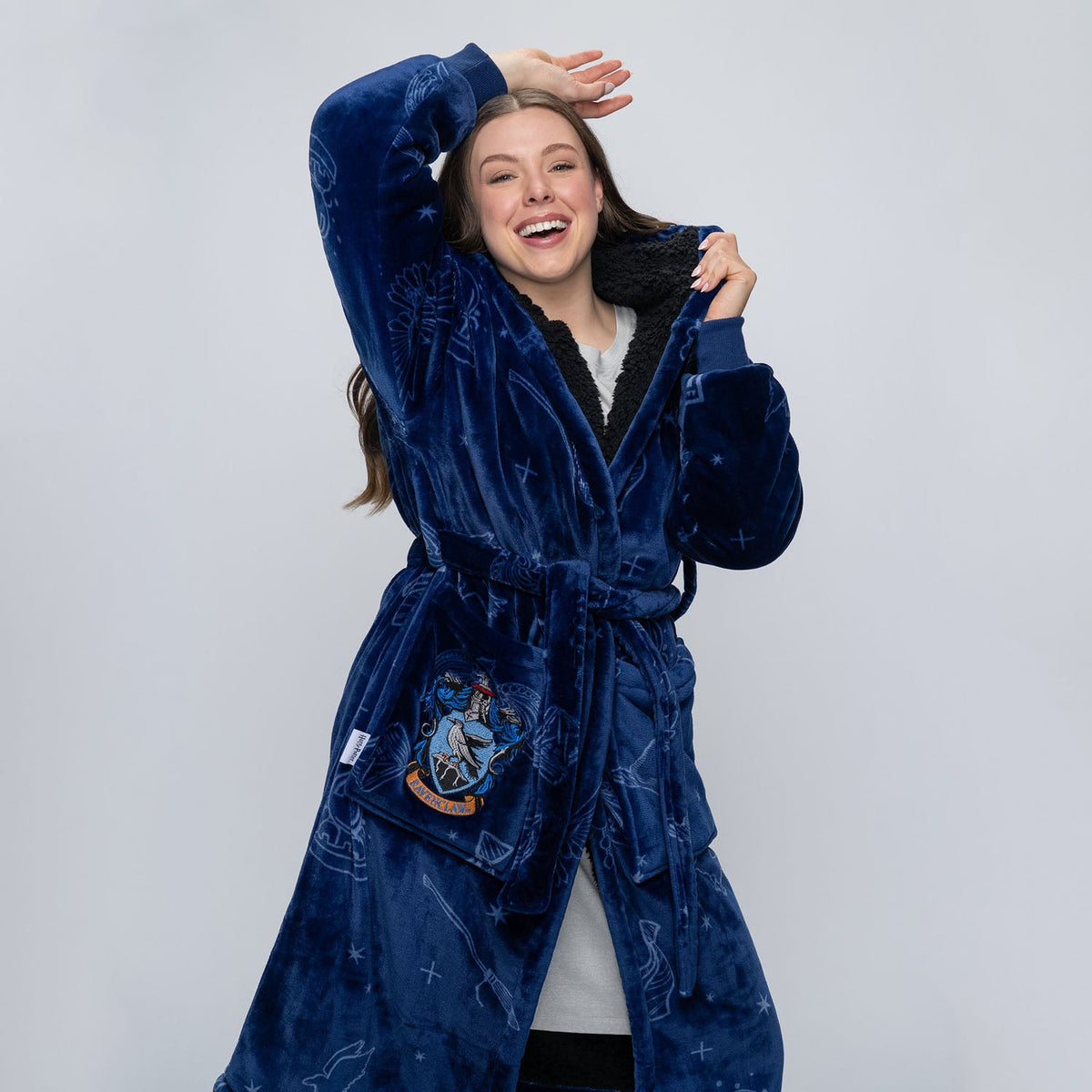 Ravenclaw Ropes Harry Potter Ravenclaw Sherpa Robe Licensed – The Oodie Canada