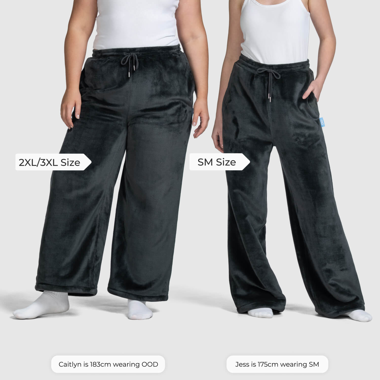 Black Sherpa Wide Leg Pant – The Oodie Canada