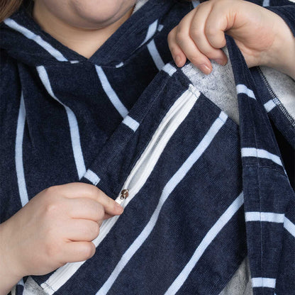 Navy Pin Stripe