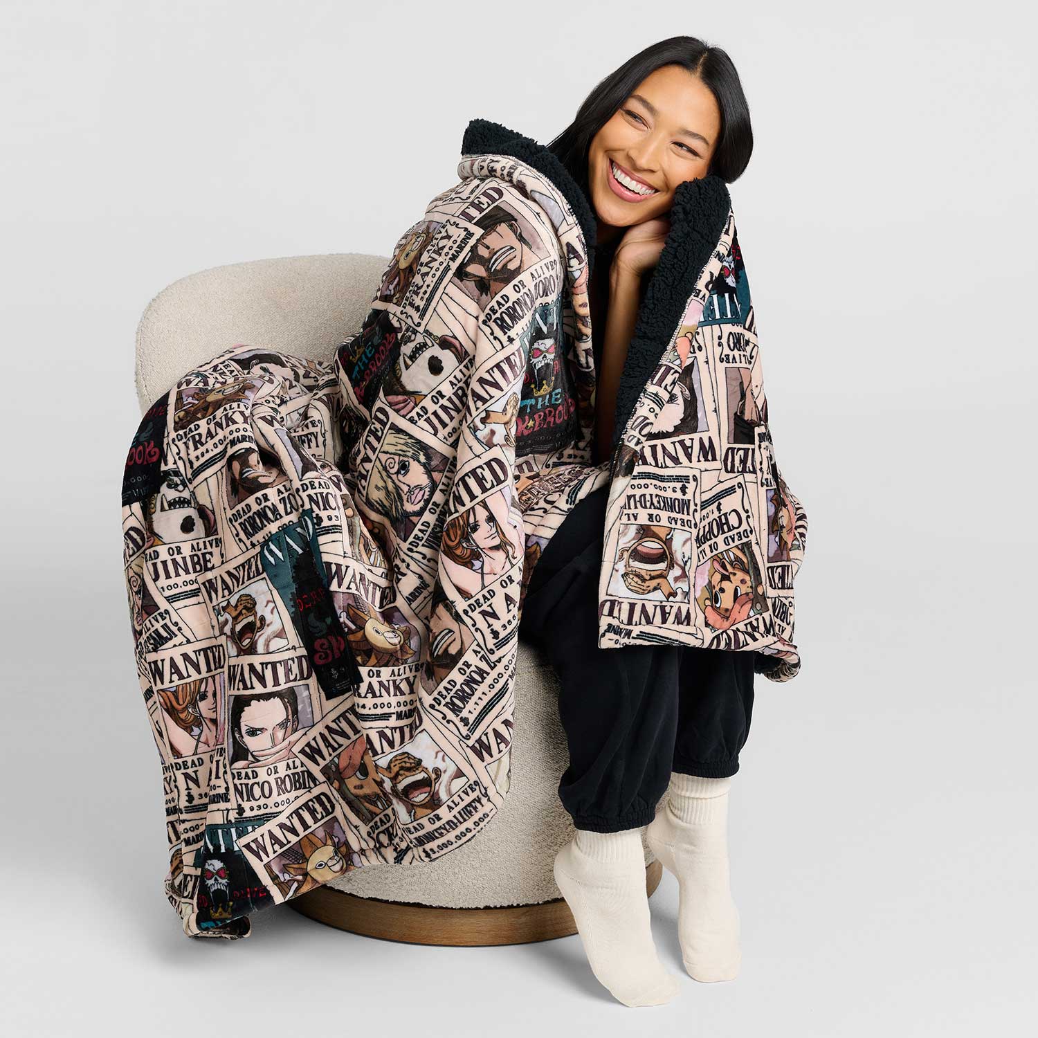 ONE PIECE Wanted Poster Sherpa Blanket Licensed – The Oodie Canada