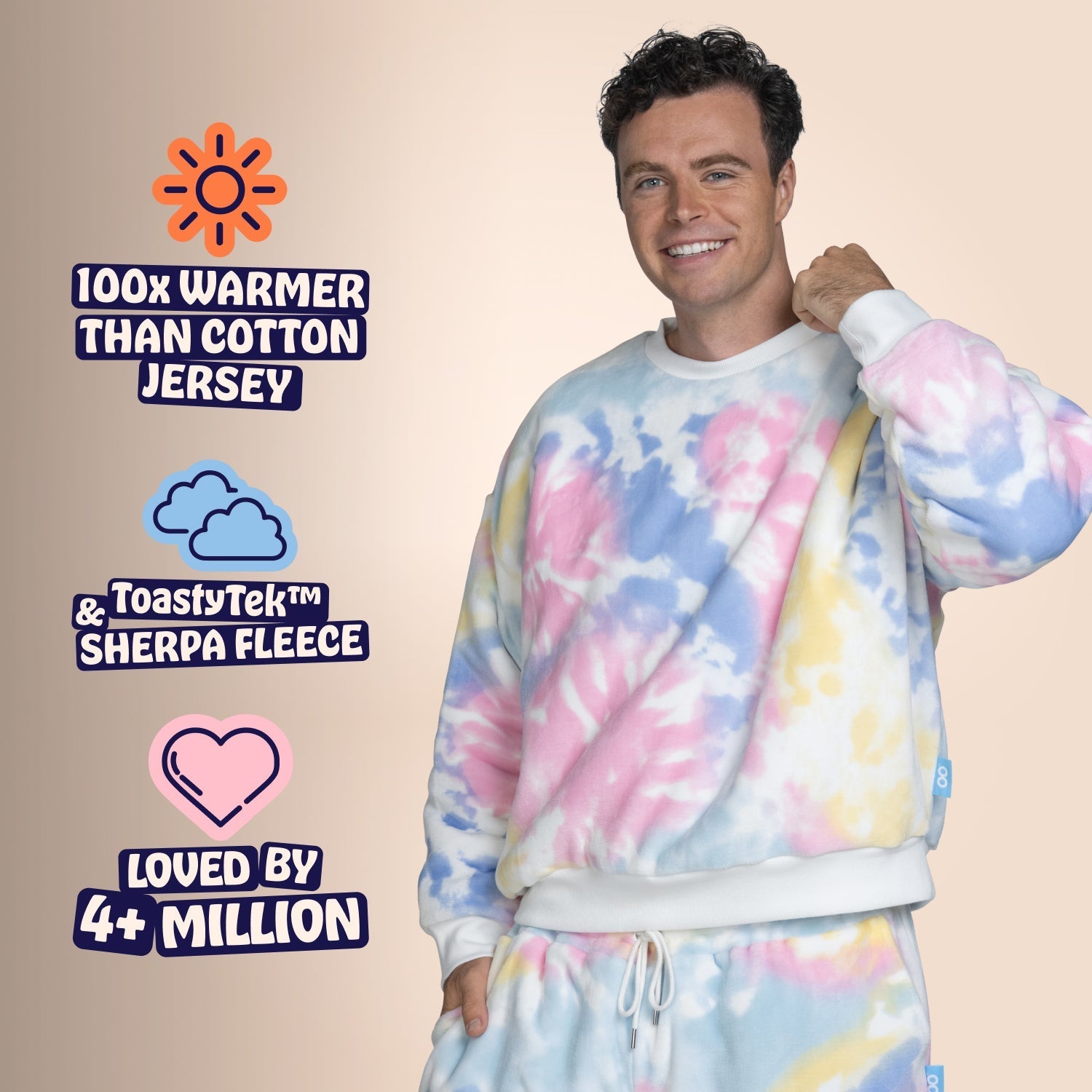 トップス peate Perspective tie-dye sweat トップス peate