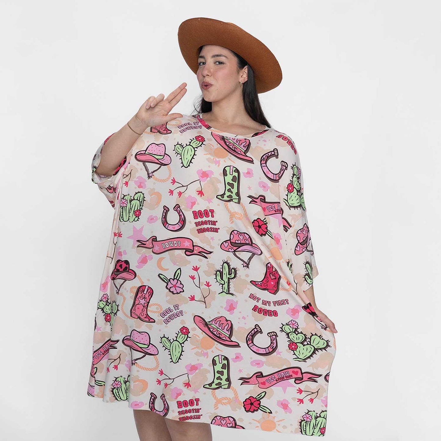 size: Sharnaya is 5′4” wearing a size OSFM