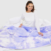 Purple Tie-Dye Oodie Weighted Blanket