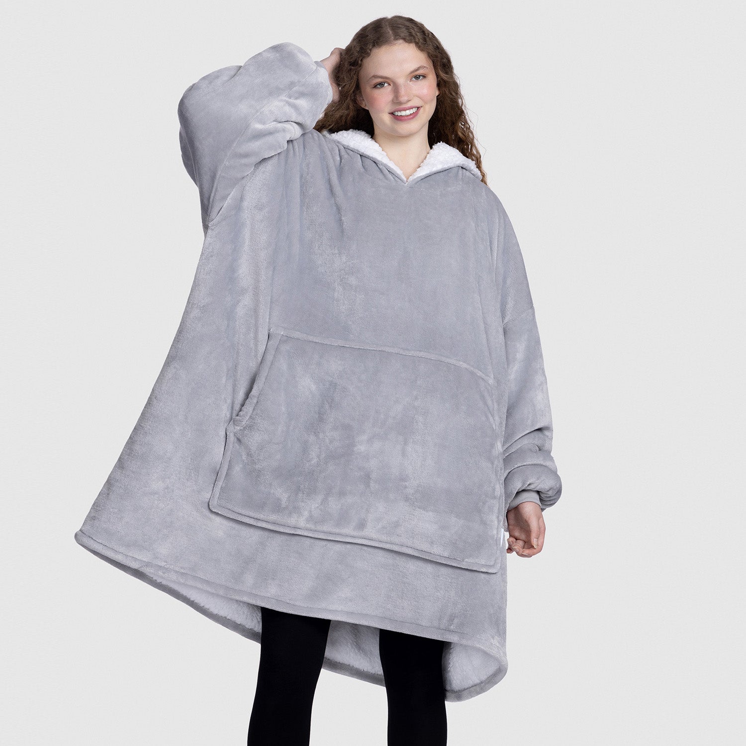 Light Grey Oodie | Wearable Hooded Blanket – The Oodie Canada