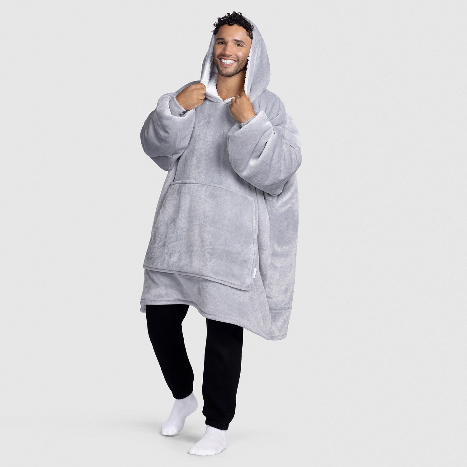 Light Grey Oodie | Wearable Hooded Blanket – The Oodie Canada