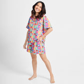 Breakfast Buddies Button Up Pj Set