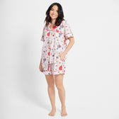 Lazy Cat Button Up Pj Set