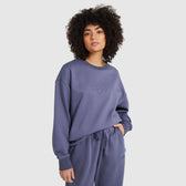 Relaxed Cotton Fleece Crew