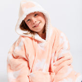 Peach Tie-Dye Kids Oodie