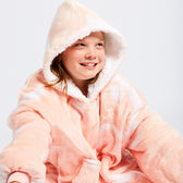 Peach Tie-Dye Kids Oodie